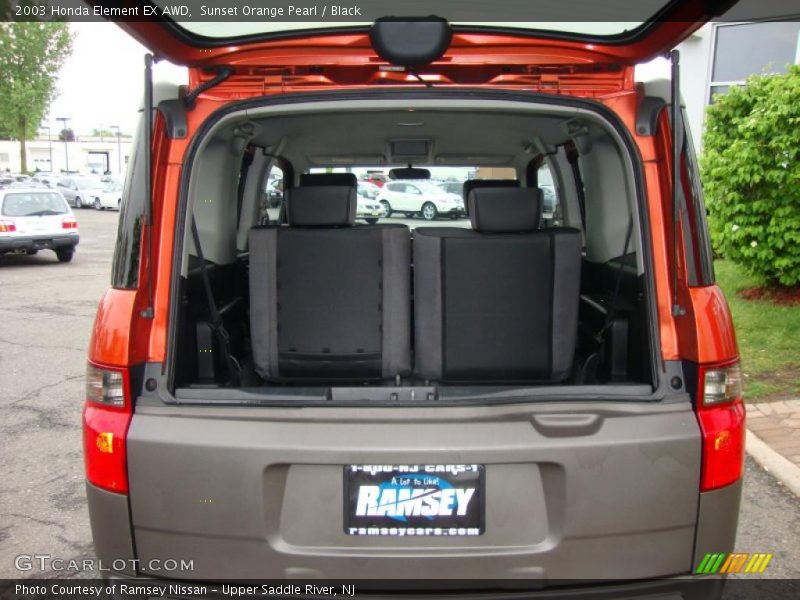 Sunset Orange Pearl / Black 2003 Honda Element EX AWD