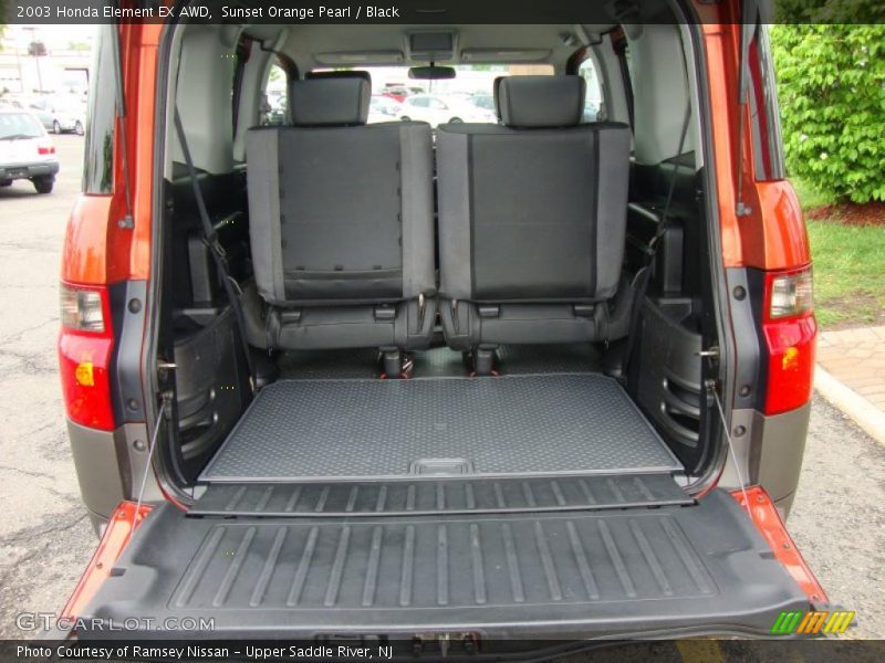 Sunset Orange Pearl / Black 2003 Honda Element EX AWD