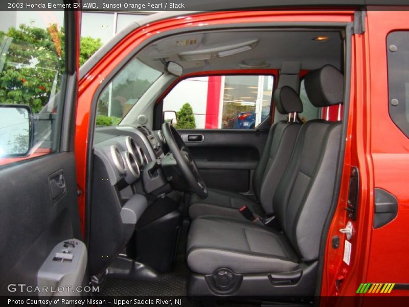 Sunset Orange Pearl / Black 2003 Honda Element EX AWD