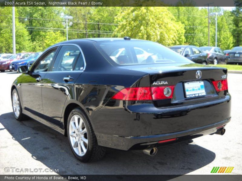 Nighthawk Black Pearl / Ebony 2007 Acura TSX Sedan