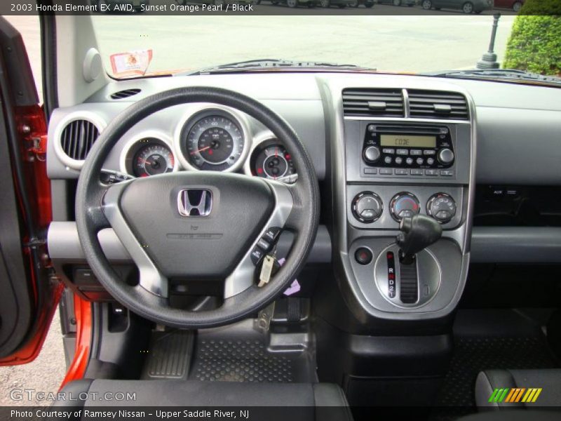 Sunset Orange Pearl / Black 2003 Honda Element EX AWD