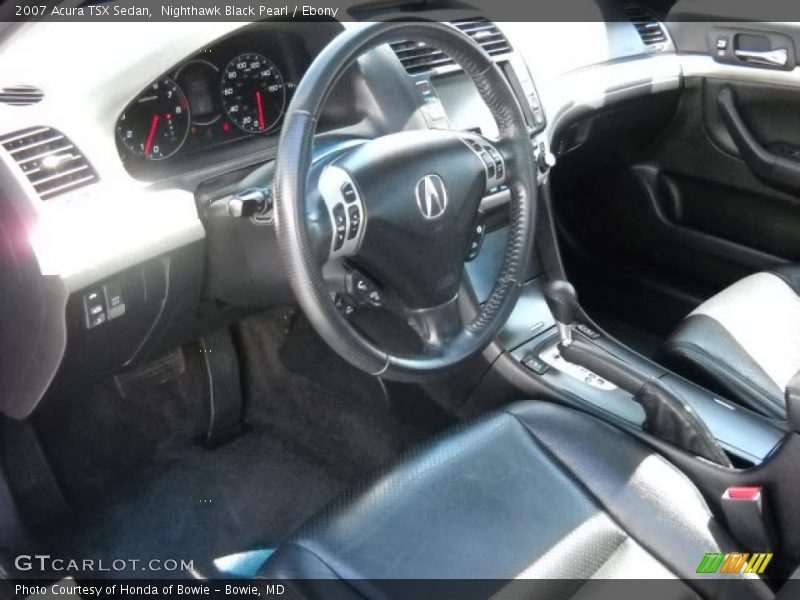 Nighthawk Black Pearl / Ebony 2007 Acura TSX Sedan