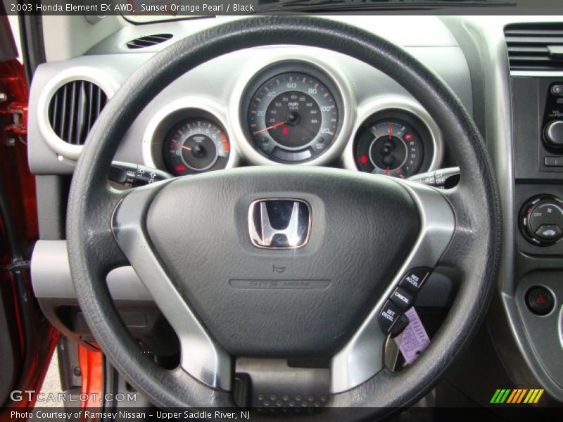 Sunset Orange Pearl / Black 2003 Honda Element EX AWD