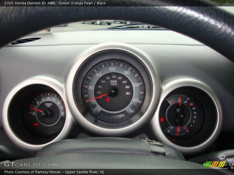 Sunset Orange Pearl / Black 2003 Honda Element EX AWD