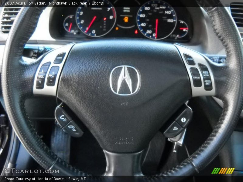 Nighthawk Black Pearl / Ebony 2007 Acura TSX Sedan