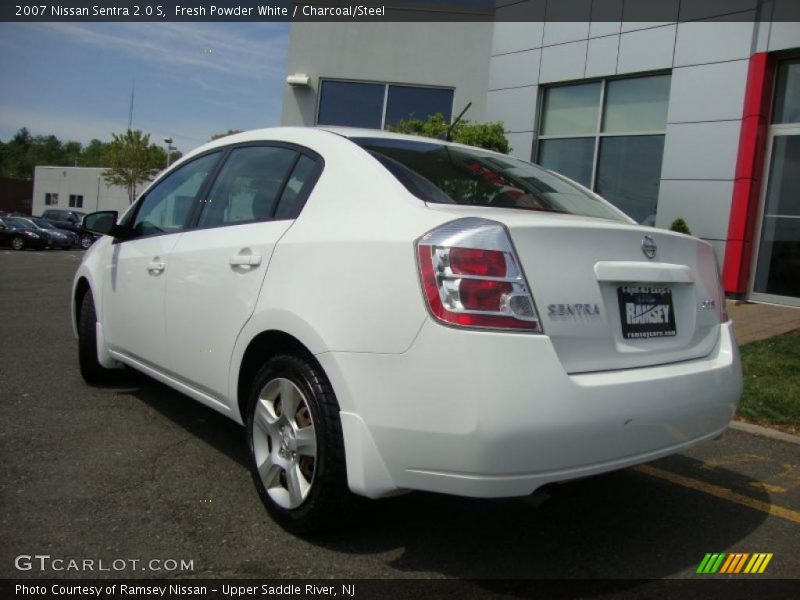 Fresh Powder White / Charcoal/Steel 2007 Nissan Sentra 2.0 S