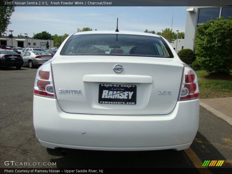 Fresh Powder White / Charcoal/Steel 2007 Nissan Sentra 2.0 S