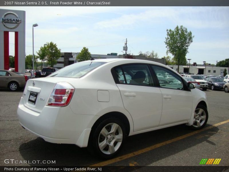 Fresh Powder White / Charcoal/Steel 2007 Nissan Sentra 2.0 S