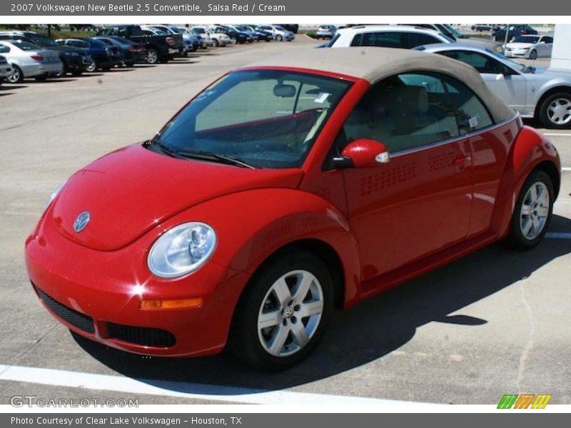 Salsa Red / Cream 2007 Volkswagen New Beetle 2.5 Convertible