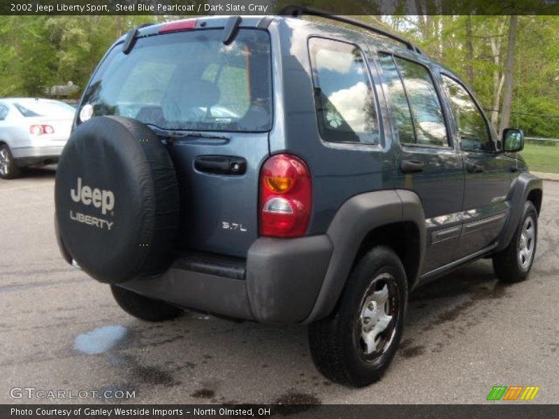 Steel Blue Pearlcoat / Dark Slate Gray 2002 Jeep Liberty Sport
