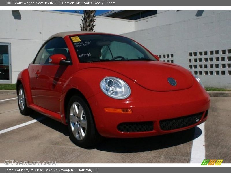Salsa Red / Cream 2007 Volkswagen New Beetle 2.5 Convertible