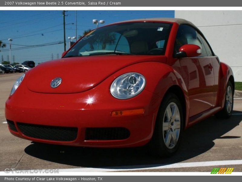 Salsa Red / Cream 2007 Volkswagen New Beetle 2.5 Convertible