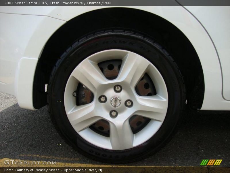 Fresh Powder White / Charcoal/Steel 2007 Nissan Sentra 2.0 S