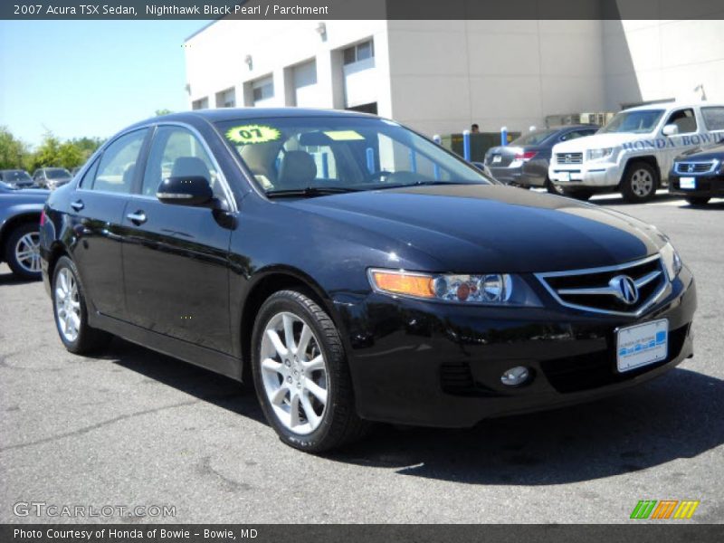 Nighthawk Black Pearl / Parchment 2007 Acura TSX Sedan