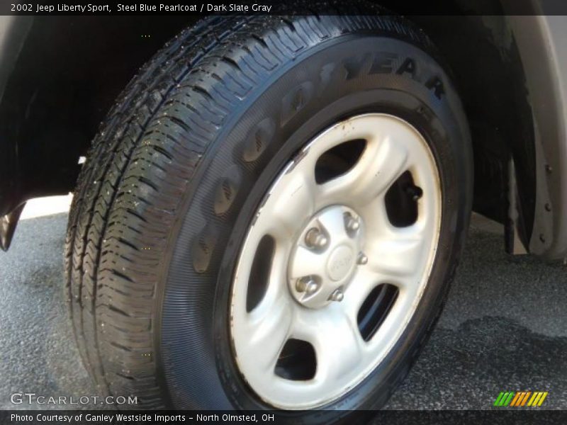 Steel Blue Pearlcoat / Dark Slate Gray 2002 Jeep Liberty Sport