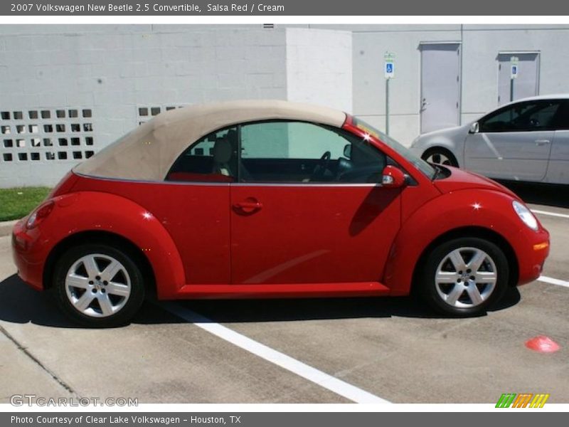 Salsa Red / Cream 2007 Volkswagen New Beetle 2.5 Convertible
