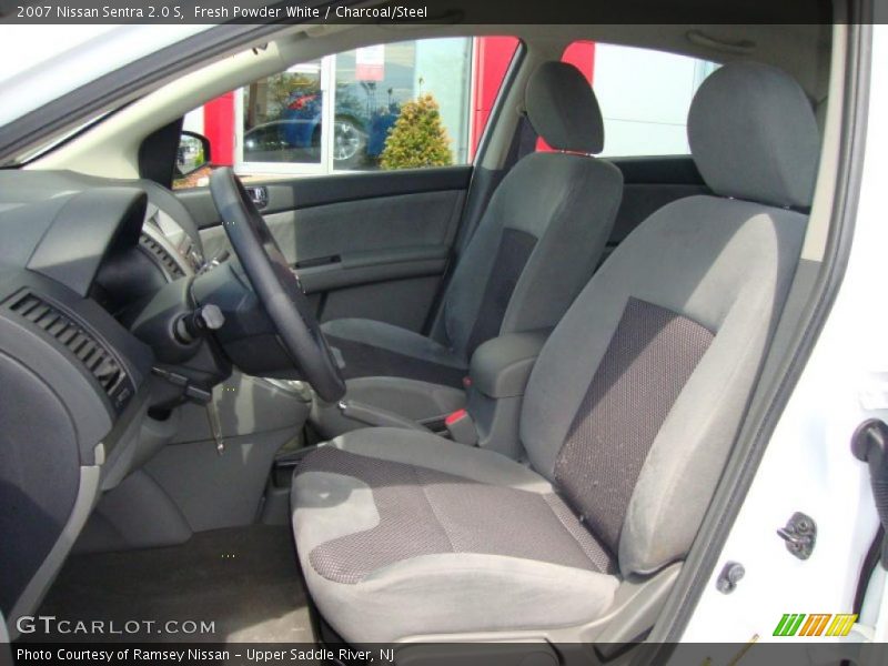 Fresh Powder White / Charcoal/Steel 2007 Nissan Sentra 2.0 S