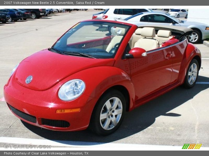 Salsa Red / Cream 2007 Volkswagen New Beetle 2.5 Convertible