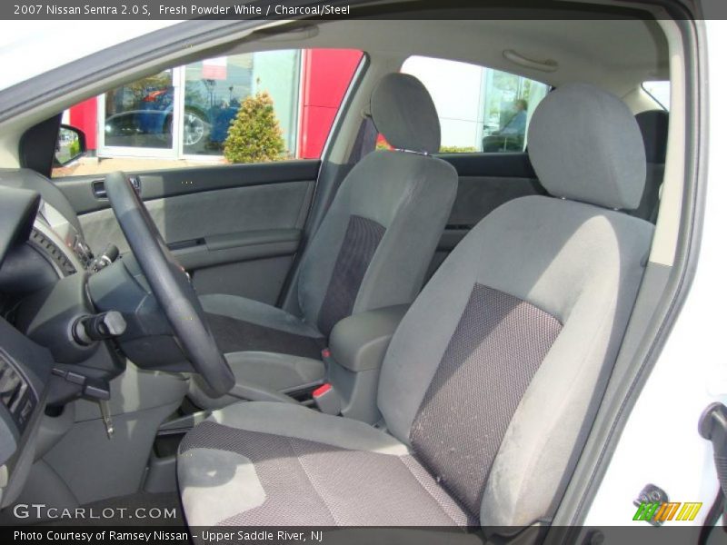 Fresh Powder White / Charcoal/Steel 2007 Nissan Sentra 2.0 S