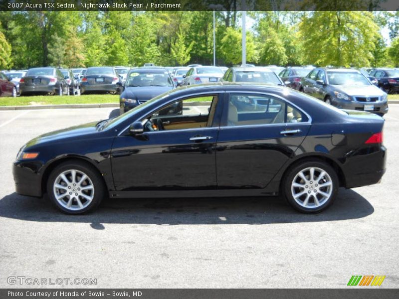 Nighthawk Black Pearl / Parchment 2007 Acura TSX Sedan
