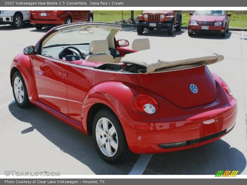 Salsa Red / Cream 2007 Volkswagen New Beetle 2.5 Convertible