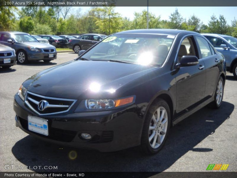 Nighthawk Black Pearl / Parchment 2007 Acura TSX Sedan