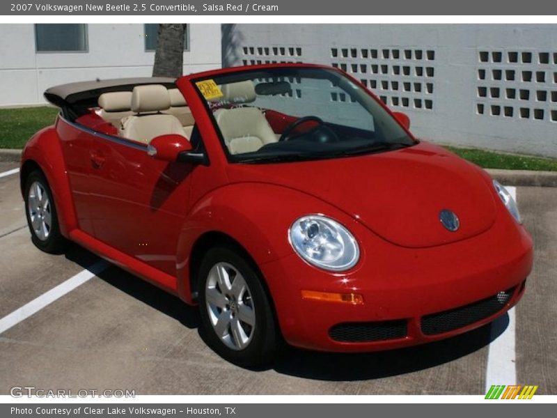 Salsa Red / Cream 2007 Volkswagen New Beetle 2.5 Convertible