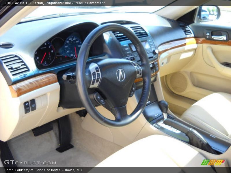 Nighthawk Black Pearl / Parchment 2007 Acura TSX Sedan
