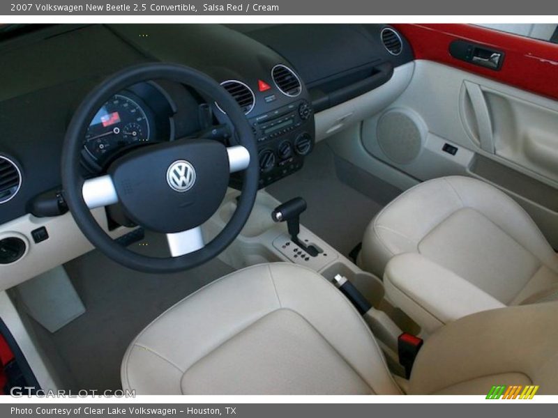Salsa Red / Cream 2007 Volkswagen New Beetle 2.5 Convertible