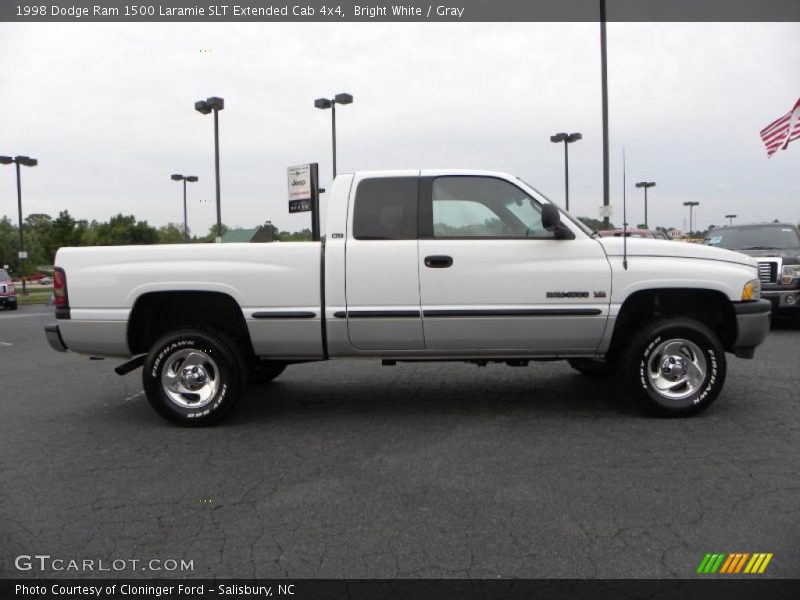 Bright White / Gray 1998 Dodge Ram 1500 Laramie SLT Extended Cab 4x4