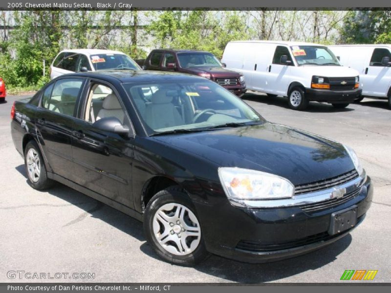 Black / Gray 2005 Chevrolet Malibu Sedan
