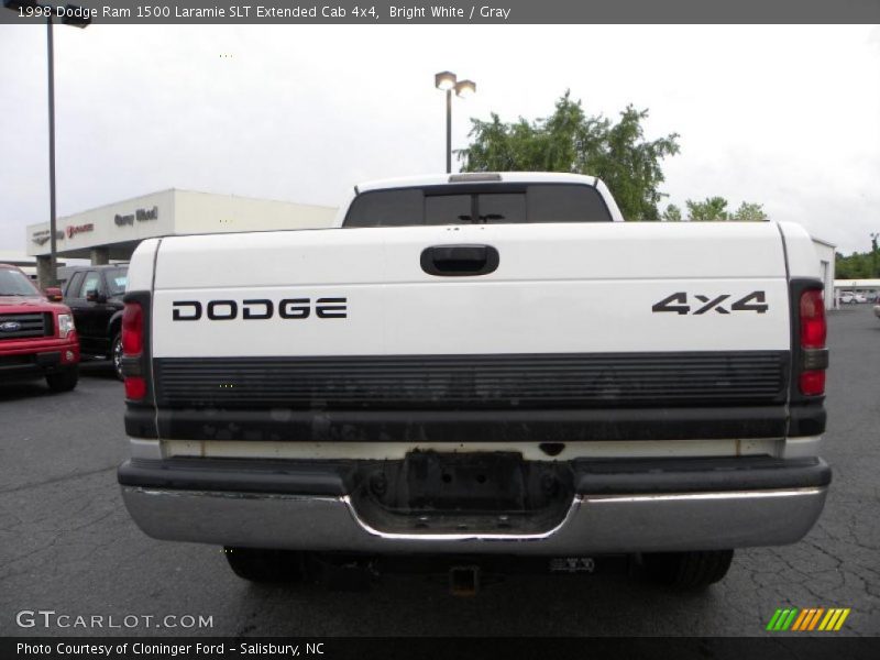 Bright White / Gray 1998 Dodge Ram 1500 Laramie SLT Extended Cab 4x4