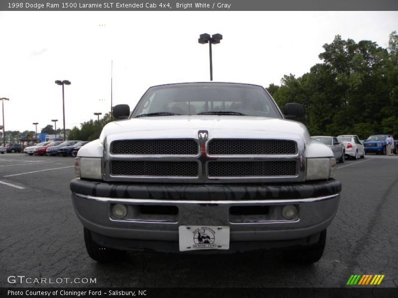 Bright White / Gray 1998 Dodge Ram 1500 Laramie SLT Extended Cab 4x4