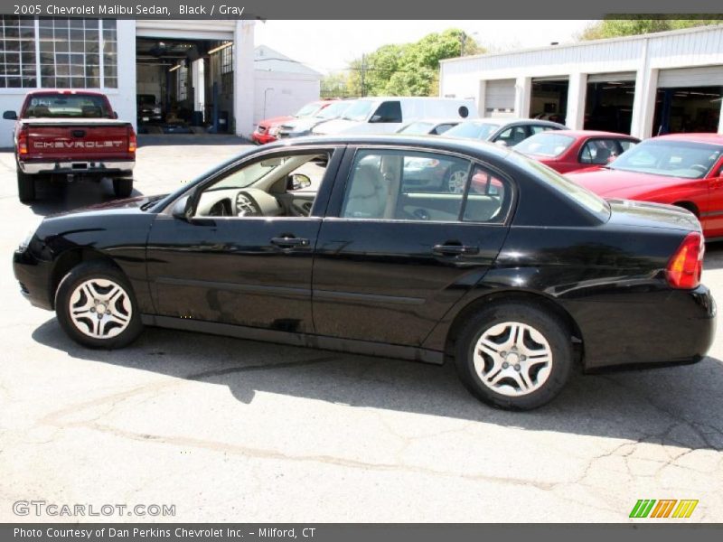 Black / Gray 2005 Chevrolet Malibu Sedan