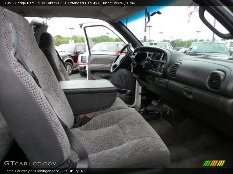 Bright White / Gray 1998 Dodge Ram 1500 Laramie SLT Extended Cab 4x4