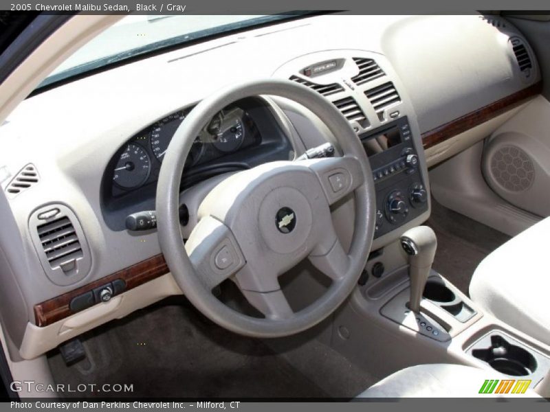 Black / Gray 2005 Chevrolet Malibu Sedan
