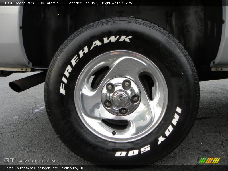 Bright White / Gray 1998 Dodge Ram 1500 Laramie SLT Extended Cab 4x4