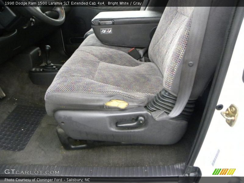 Bright White / Gray 1998 Dodge Ram 1500 Laramie SLT Extended Cab 4x4