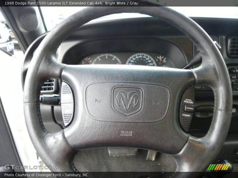Bright White / Gray 1998 Dodge Ram 1500 Laramie SLT Extended Cab 4x4