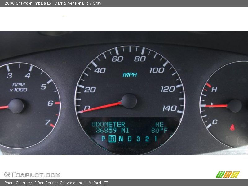 Dark Silver Metallic / Gray 2006 Chevrolet Impala LS