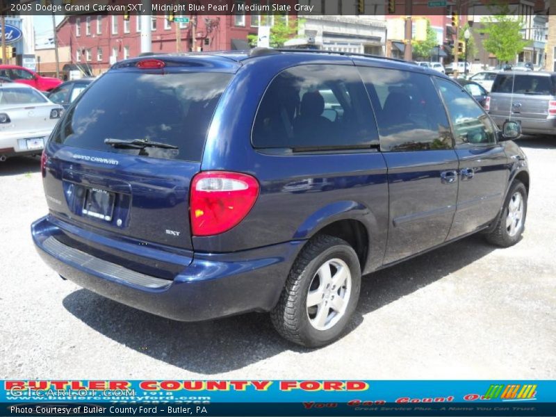Midnight Blue Pearl / Medium Slate Gray 2005 Dodge Grand Caravan SXT