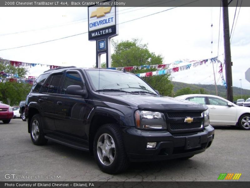 Black Granite Metallic / Ebony 2008 Chevrolet TrailBlazer LT 4x4
