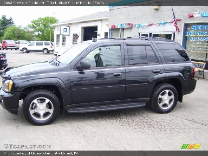 Black Granite Metallic / Ebony 2008 Chevrolet TrailBlazer LT 4x4