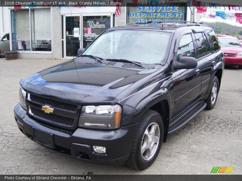 Black Granite Metallic / Ebony 2008 Chevrolet TrailBlazer LT 4x4