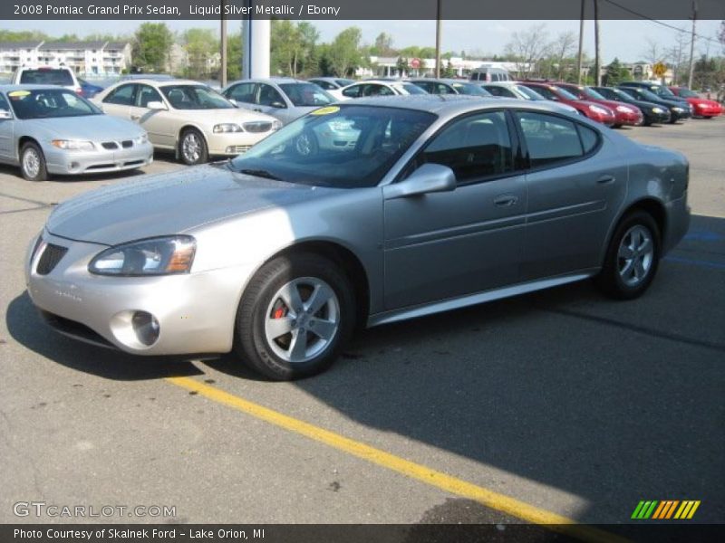 Liquid Silver Metallic / Ebony 2008 Pontiac Grand Prix Sedan