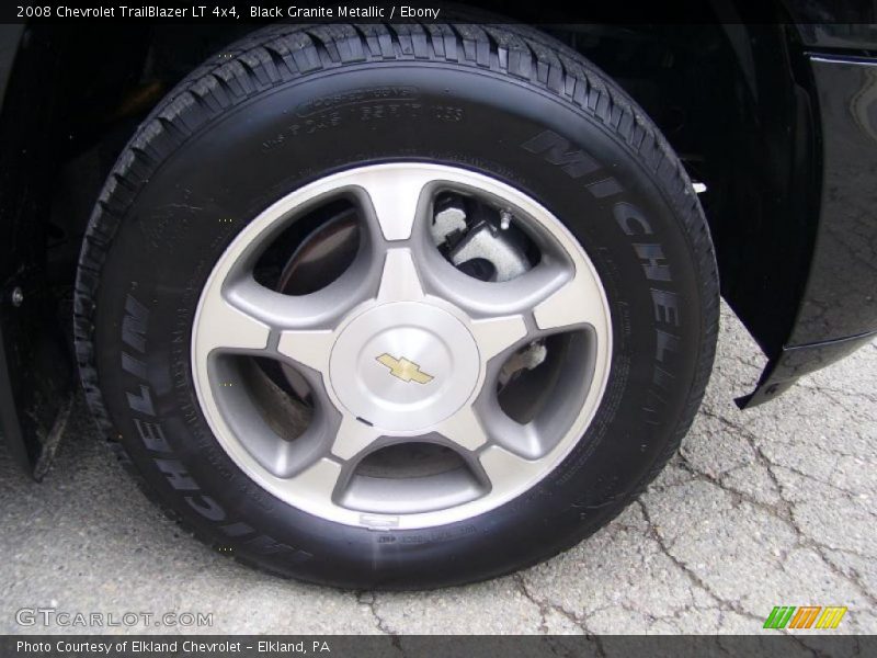 Black Granite Metallic / Ebony 2008 Chevrolet TrailBlazer LT 4x4