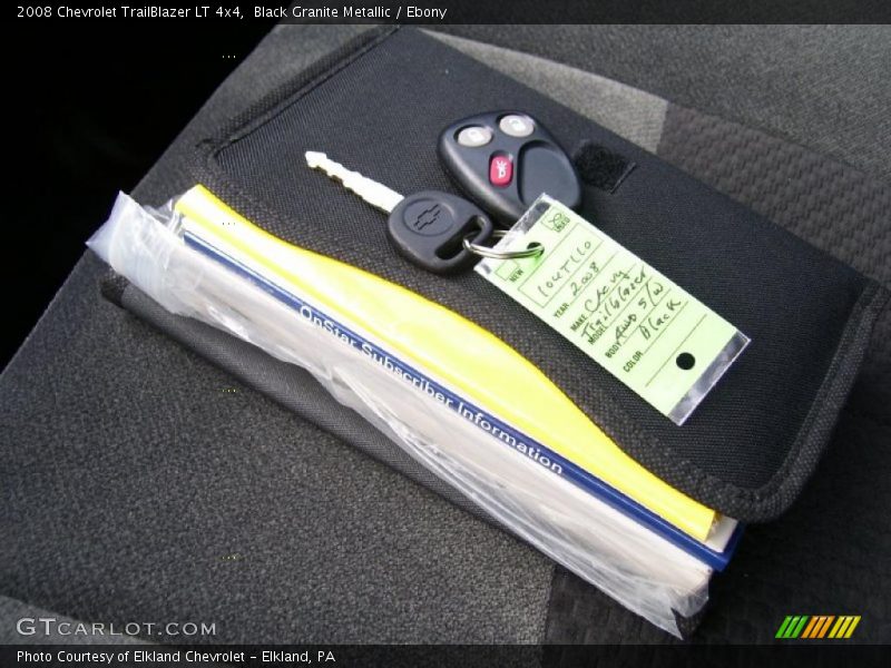 Black Granite Metallic / Ebony 2008 Chevrolet TrailBlazer LT 4x4