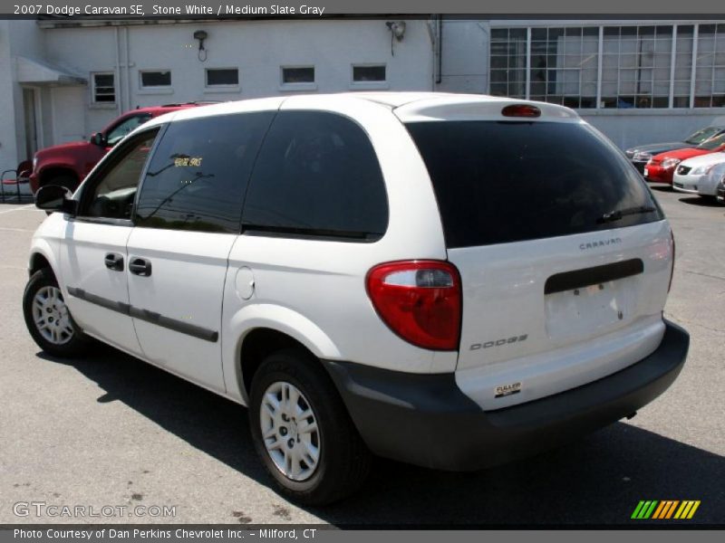 Stone White / Medium Slate Gray 2007 Dodge Caravan SE
