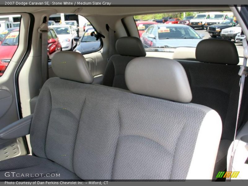 Stone White / Medium Slate Gray 2007 Dodge Caravan SE