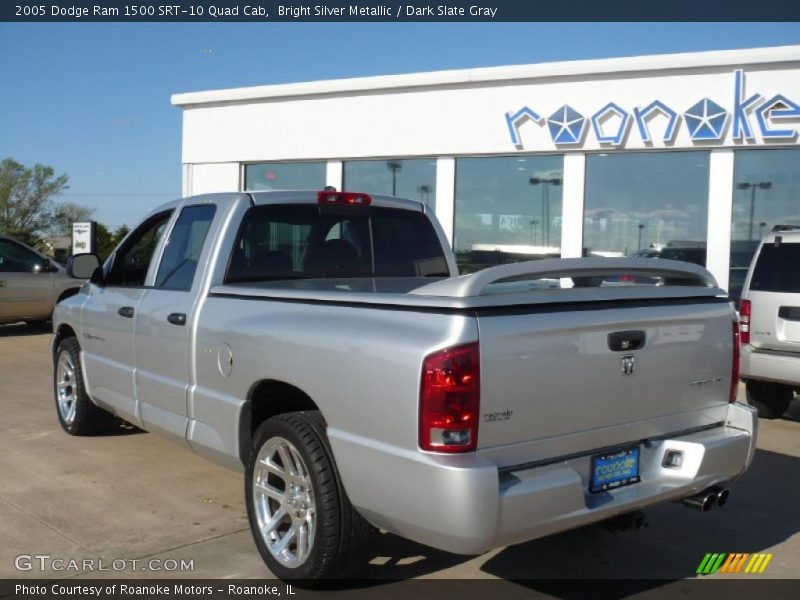 Bright Silver Metallic / Dark Slate Gray 2005 Dodge Ram 1500 SRT-10 Quad Cab